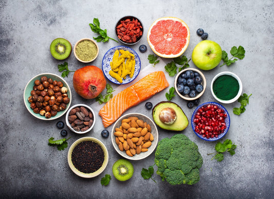 a selection of super foods