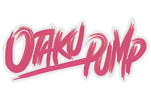 Pink 'Otaku Pump' text on a white background