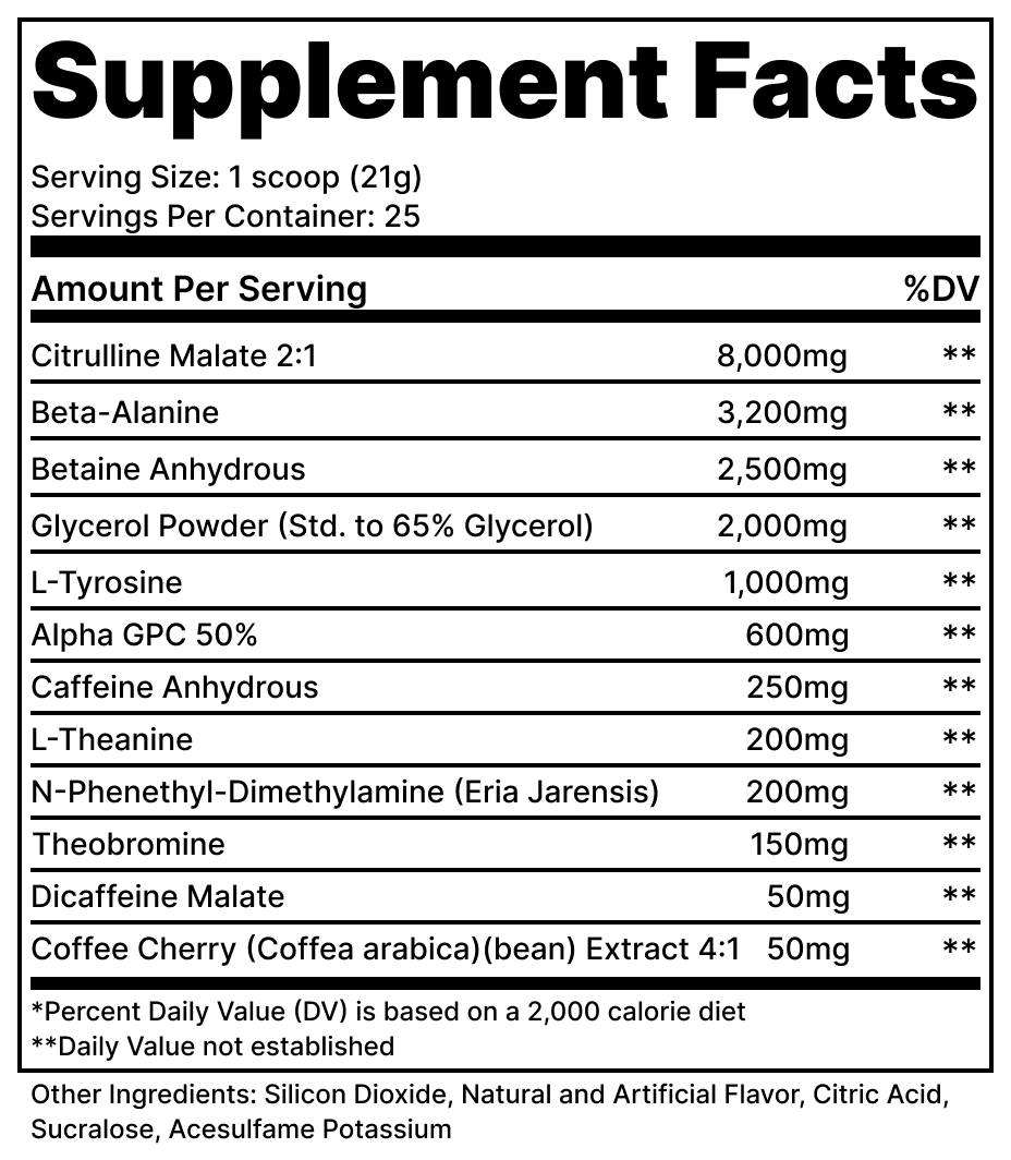 High-Stim Pre-Workout